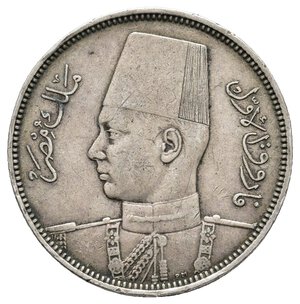 obverse: EGITTO  Farouk 5 piastre argento 1939 