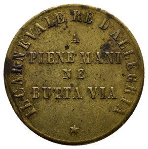 reverse: GETTONE Umberto I   1 Franco di Carnevale  1869 A