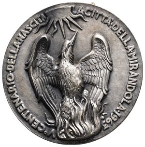 reverse: Medaglia 5° centenario nascita G.Pico  , argento 1963, diam.44 mm inc.Johnson  