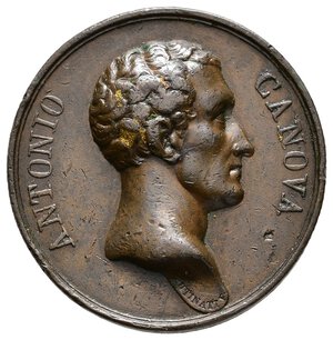 obverse: Medaglia Antonio Canova, Celebrazione XIX Secolo, inc.Putinati diam. 34,3 mm 