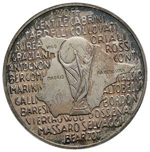 obverse: Medaglia argento 1982, Coppa del mondo , diam.35 mm 
