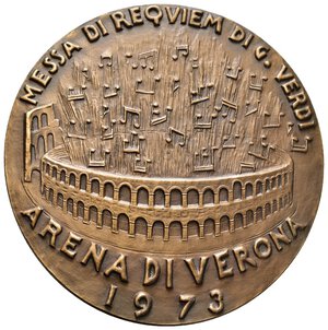 reverse: Medaglia Centenario Morte di Manzoni  1973, AE, Diam.94,5 mm 