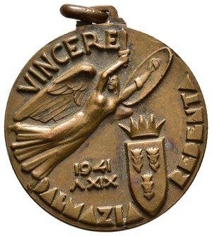 reverse: Medaglia Dalmazia Redenta 1941 diam.32 mm 