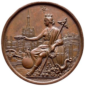 reverse: Medaglia Esposizione Nazionale di Milano 1881, diam.47 mm 