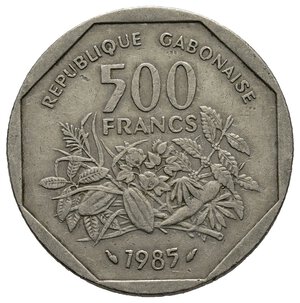 obverse: GABON - 500 Francs 1985 