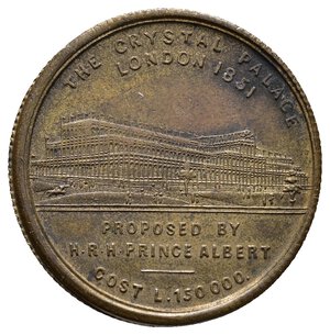 obverse: Medaglia Gettone Gran Bretagna Crystal Palace 1851 Diam.27,5 mm 