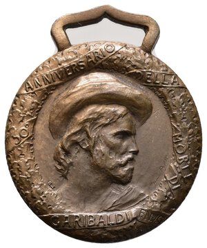 reverse: Medaglia GIUSEPPE GARIBALDI , 1932 AE Diam.30,3 mm 