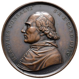 obverse: Medaglia in Memoria di Cardinal Consalvi, 1824 AE Diam.54 mm 