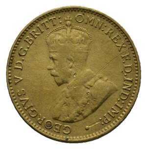 reverse: BRITISH WEST AFRICA - George V  3 Pence 1928 
