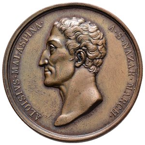 obverse: Medaglia Luigi Malaspina  - 1835 inaugurazione della Pinacoteca Malaspina presso l Università di Pavia diam.43 mm A