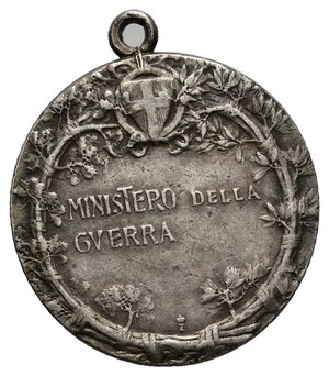 obverse: Medaglia Ministero della guerra , argento diam.25 mm 