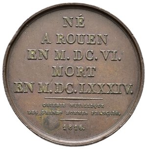 reverse: Medaglia Pierre Corneille 1816 diam.40,8 mm 