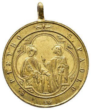 reverse: Medaglia PIO X S.Pietro e Paolo  in confezione 