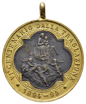 obverse: Medaglia Religiosa  Madonna di Loreto 1894 