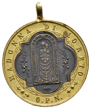 reverse: Medaglia Religiosa  Madonna di Loreto 1894 