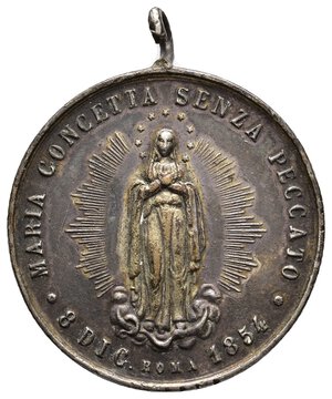 obverse: Medaglia Religiosa 1854 , i patroni della gioventu , diam.32,3 mm  