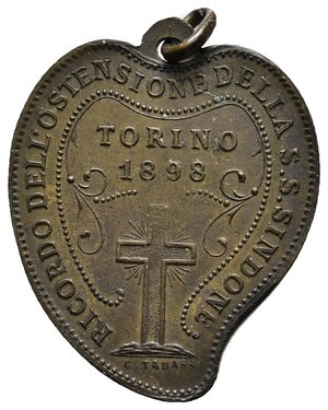 obverse: Medaglia Religiosa Ostensione della sindone 1898 
