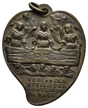 reverse: Medaglia Religiosa Ostensione della sindone 1898 