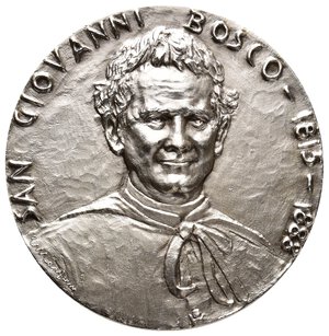 obverse: Medaglia San Giovanni Bosco 1988, argento Centenario della more , diam. 38,8 mm  