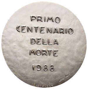 reverse: Medaglia San Giovanni Bosco 1988, argento Centenario della more , diam. 38,8 mm  
