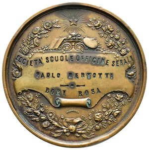 reverse: medaglia Societa Scuole Officine Serali  diam.50,6 mm 