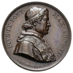 reverse: Medaglia STATO PONTIFICIO , Pio IX , 1852 Anno VI , Lavanda dei piedi, AE , Diam.32,3 mm A
