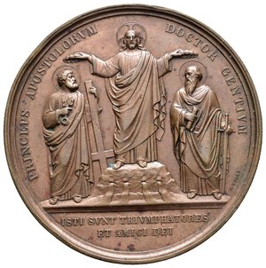 obverse: Medaglia Stato Pontificio Pio IX  1867  Diam.70 mm Inc.Voigt