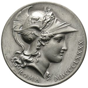 reverse: Medaglia Tiro a Segno Nazionale Roma 1890  diam.52,5 mm  