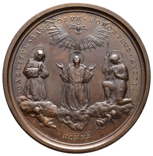 obverse: Medaglia Vaticano - Benedetto XV, Bronzo , Anno VI , Diam.43,8 mm FDC 
