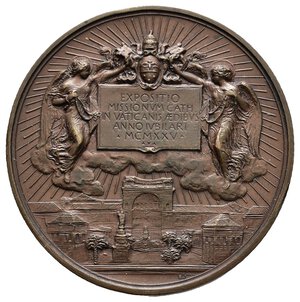 obverse: Medaglia Vaticano PIO XI Bronzo Anno III giubileo   In scatola ,diam.44 mm 