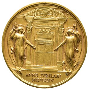 reverse: Medaglia Vaticano PIO XI Bronzo Dorato Anno III  In scatola ,diam.44 mm 