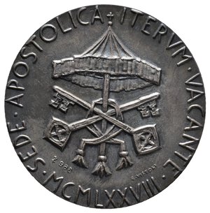 reverse: Medaglia Vaticano SEDE VACANTE 1978 argento diam.44 mm 