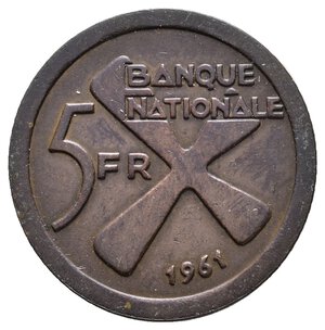 obverse: KATANGA 5 Francs 1961 