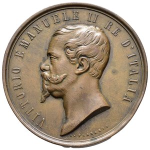 reverse: Medaglia Vittorio Emanuele II . Esposizione di Firenze 1861 , diam.55 mm 
