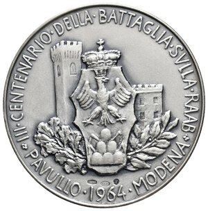 reverse: Medeglia  Raimondo Montecuccoli 1964 , argento diam.45 mm 