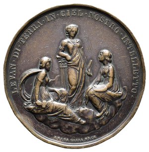 reverse: MODENA- Francesco V d Este, medaglia Accademia Belle Arti 1852 AE Diam.56,6 mm 