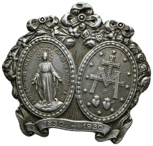 obverse: placchetta-medaglia religiosa 1930  