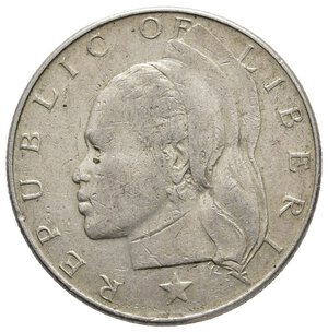 reverse: LIBERIA 1 Dollar argento 1961 