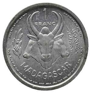 obverse: MADAGASCAR 1 Franc 1958 