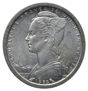 reverse: MADAGASCAR 1 Franc 1958 
