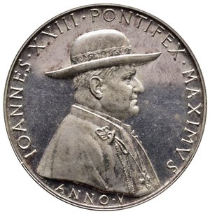 obverse: VATICANO - Giovanni XXIII, Medaglia argento 1962 Concilio , diam.44 mm  