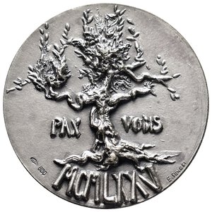 reverse: VATICANO - Paolo VI- medaglia 1975 argento diam.44 mm 