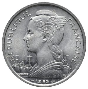 reverse: MADAGASCAR 5 Francs 1953 