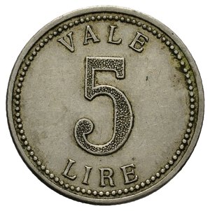 reverse: Gettone 5 lire Dalmine