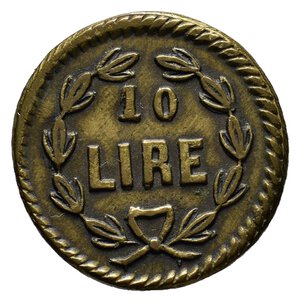 obverse: Peso monetale 10 lire