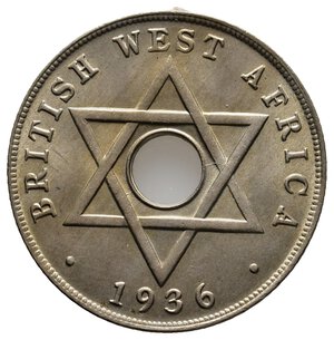 obverse: BRITISH WEST AFRICA George V 1 Penny 1936 