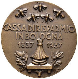 obverse: Medaglia 1937 Centenario Cassa risparmio di Bologna diam.59 mm