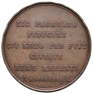 reverse: Medaglia Nicolo  Paganini 1834  diam.50 mm