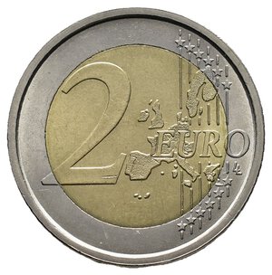 reverse: 2 Euro Italia 2002  ERRORE METALLO IN PIU  SUL BORDO 