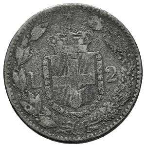 reverse: FALSO D EPOCA Umberto I   2  Lire 1887